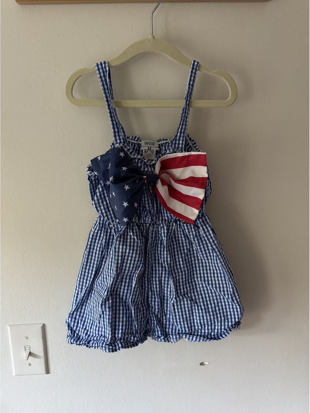BMG Boutique patriotic romper